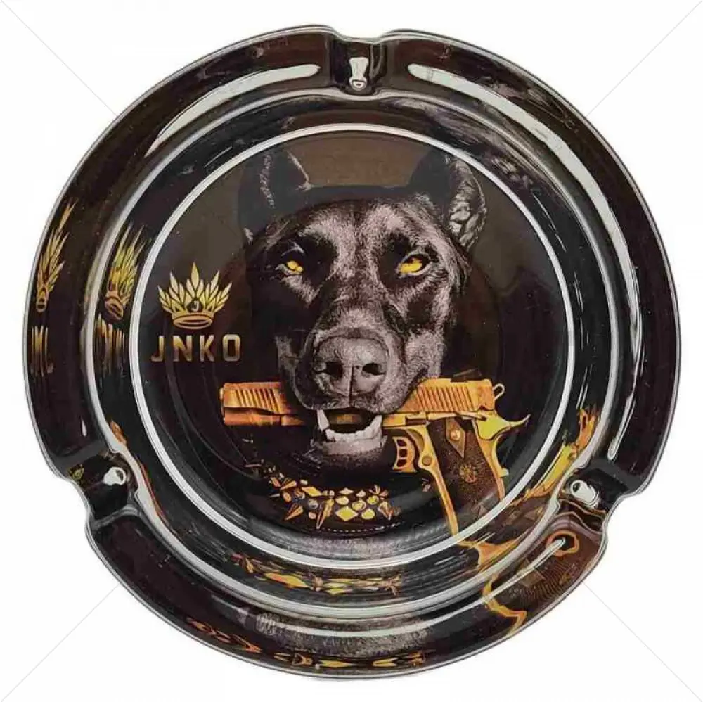 Ashtray Round Glass 10cm | Luxury Art Series | Design 1 | Mafia Dog