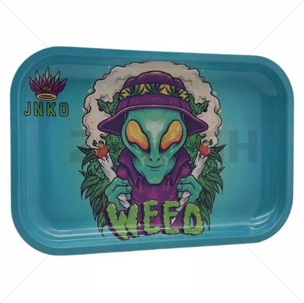 Rolling Tray XXL | 29x19cm | Stay 420 Series | Design 1 | Alien Stoner