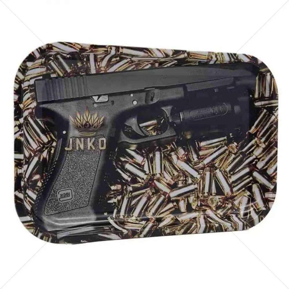 Rolling Tray XXL | 29x19cm | Luxury Art Series | Design 2 | Gun Art